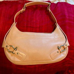 Authentic Burberry Dusty Pink Calfskin Leather Bag